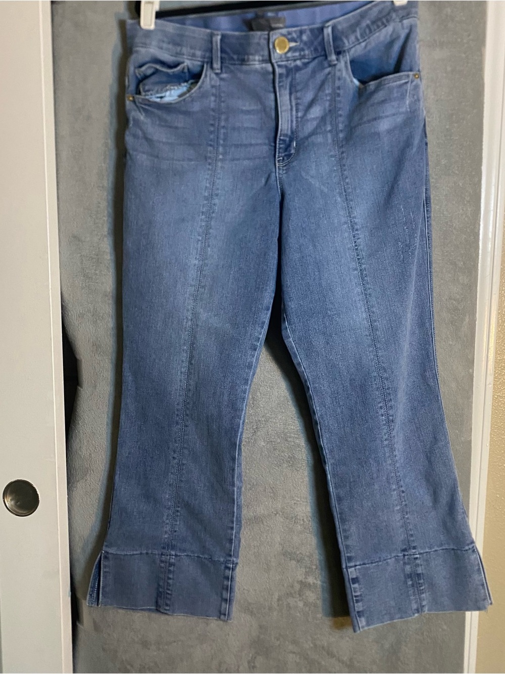 Democracy Blue cropped Jeans size‎ 16 Ab technology Stretch at waist